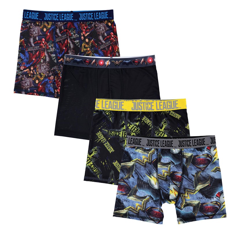 DC Comics Superhero Boxer Briefs Multipacks with Batman, Flash, Superman & more, sizes 4, 6, 8, 10, 12 - Image 1